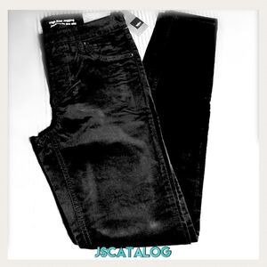 Mossimo Black Velour Skinny Jeggings - Size 2